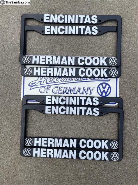 TheSamba VW Classifieds Encinitas Herman Cook License Plate Frame