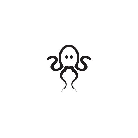 Oktopus Logo Vektor Illustration Design Vorlage Vektor Kunst