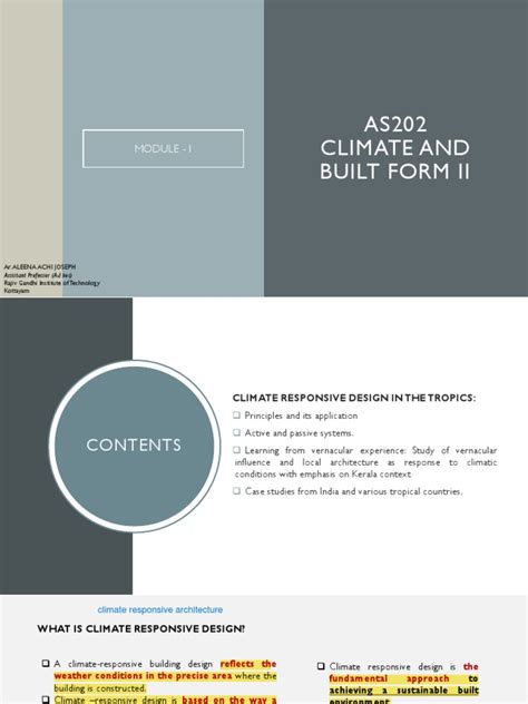 MODULE 1 - Passive Design Techniques | PDF | Solar Energy | Air ...