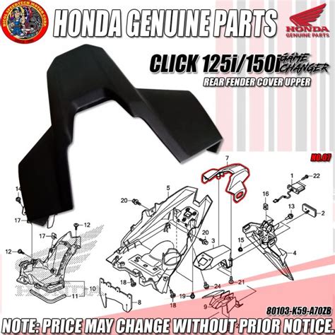 Click I I V Game Changer Rear Fender Cover Upper Hpi