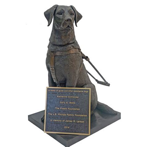 Custom Dog Statues Dog Sculpture Guiding Eyes For The Blind Art