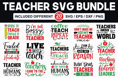 Teacher Svg Bundle By Creativesvgzone Thehungryjpeg