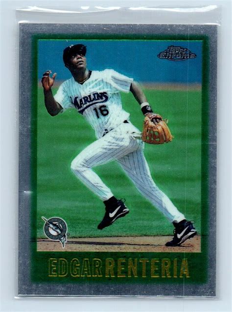 Topps Chrome Edgar Renteria Florida Marlins Ebay