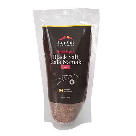 Himalayan Black Salt Kala Namak Fine 450g SafeSalt Australia