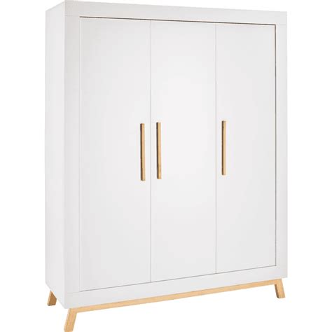 Schardt Armoire Enfant Portes Miami White Bois Roseoubleu Fr