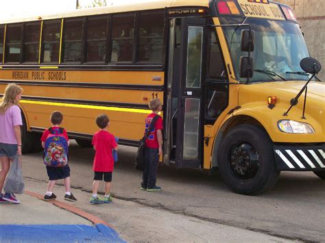 Meridian Public Schools Buses Pick Up Students The First Day Of School