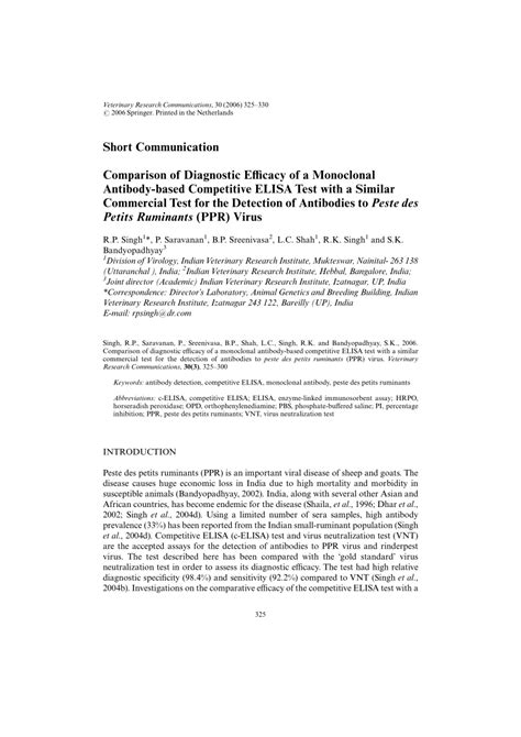 Pdf Comparison Of Diagnostic Efficacy Of A Monoclonal Antibody Based