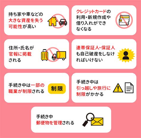 自己破産の7つのデメリット｜自己破産が向いていない人について解説