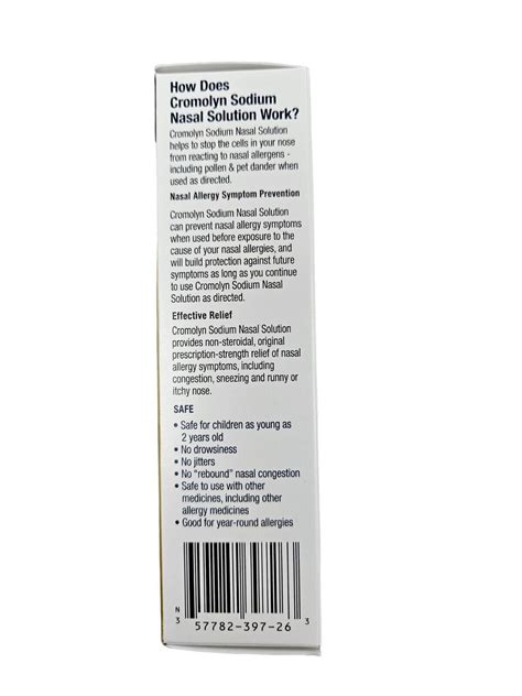 Cromolyn Allergy Nasal Spray 26ml 200 Sprays Bottle 6 Bottles Gerimed 357782397263 Ebay