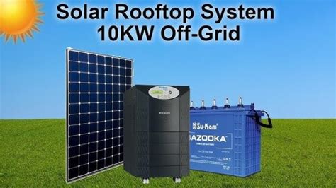 10kw Off Grid Solar Panel System With Batteries At 75070000 Inr In