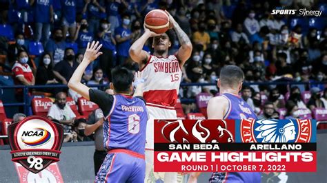 NCAA Season 98 Game Highlights San Beda Vs Arellano Men S