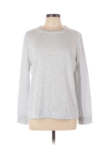 Cloth Stone Women Gray Long Sleeve T Shirt L EBay