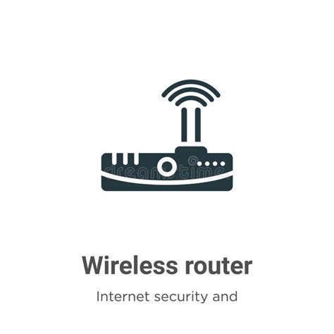 Wireless Router Vector Icon On White Background Flat Vector Wireless