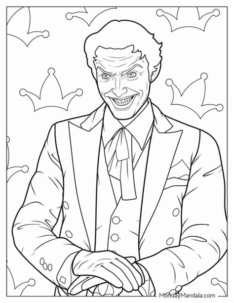 22 Joker Coloring Pages (Free PDF Printables)