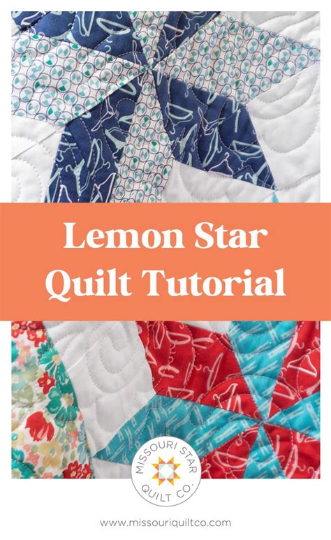 Easy Point Lemon Star Quilt Block Tutorial Patchwork Quilting