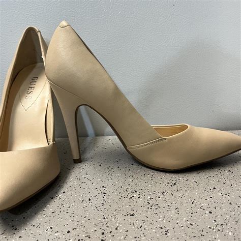 Nude Guess Heels Perfect For An Evening Out Depop