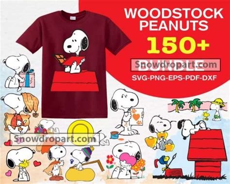 150 Woodstock Peanuts Svg Bundle Snoopy Svg Peanuts Svg