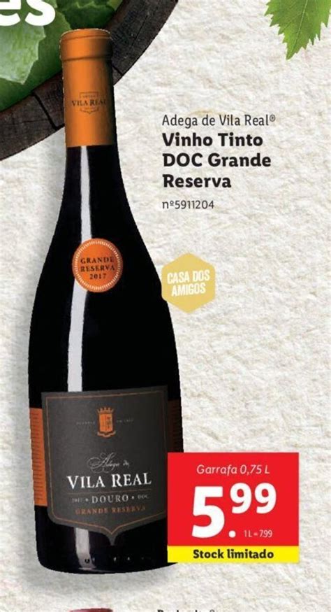 Promo O Vinho Tinto Doc Grande Reserva L Em Lidl