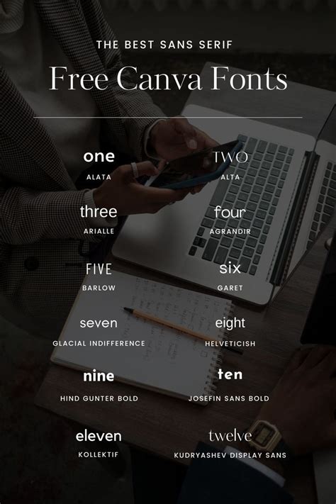 The Best Sans Serif Font For Free Canva Fonts Also Available In