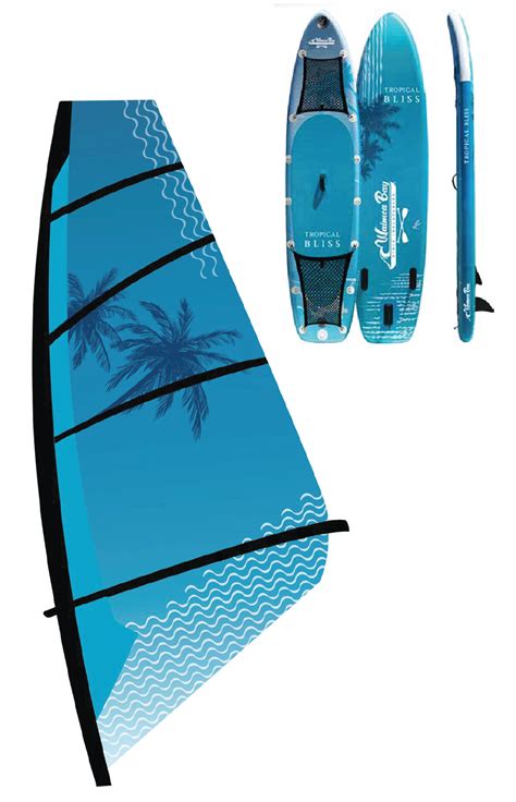 Tropical Bliss Windsurfing Board Waimea Bay Rigid Inflatables