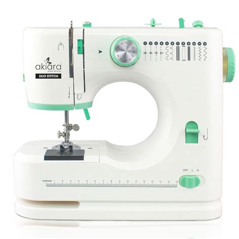 Akiara Double Stitch Machine With 12 Stitching Patterns Reverse Stitch