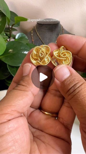 Neri Rios On Instagram Hagamos Unos Aretes En Forma De Rosa Si Te