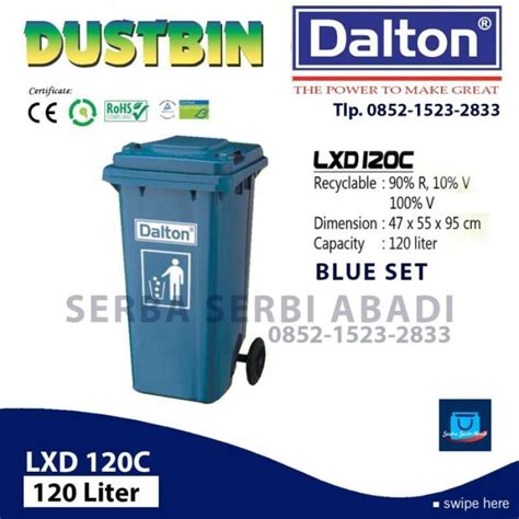 Promo Tempat Sampah Besar Hdpe 120 Liter Roda Dalton Diskon 33 Di