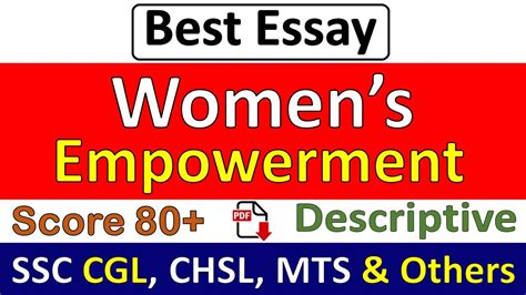 Women Empowerment Essay In English Essay Writing On Womens