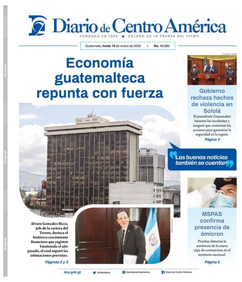 Edici N Del Diario De Centro Am Rica Del De Enero By Diario De