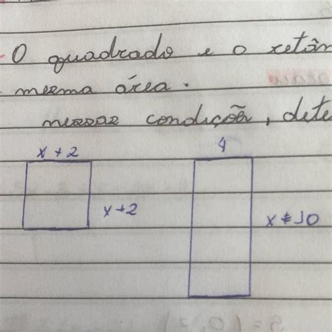 O Quadrado E O Retângulo Das Figuras Seguintes Tem A Mesma área Nessas