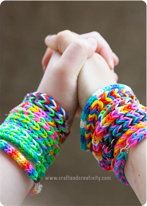 Simple DIY Rubber Band Bracelets - No Loom Required