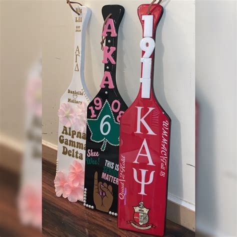 Custom Greek Sorority Paddles Etsy