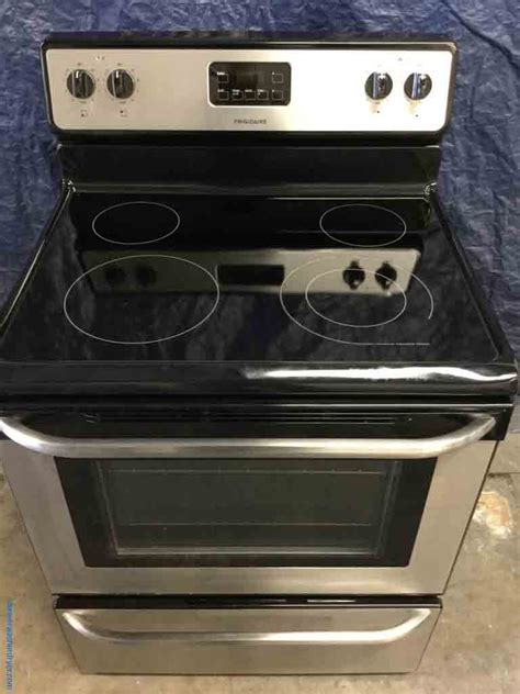 Large Images for Fantastic Frigidaire 30″ Stainless Stove, Electric, Glass-Top, 4.8 Cu. Ft, 1 ...