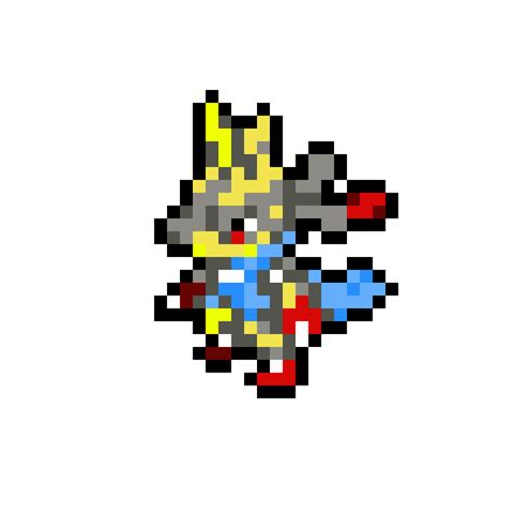 Editing Shiny Mega Lucario Sprite - Free online pixel art drawing tool ...