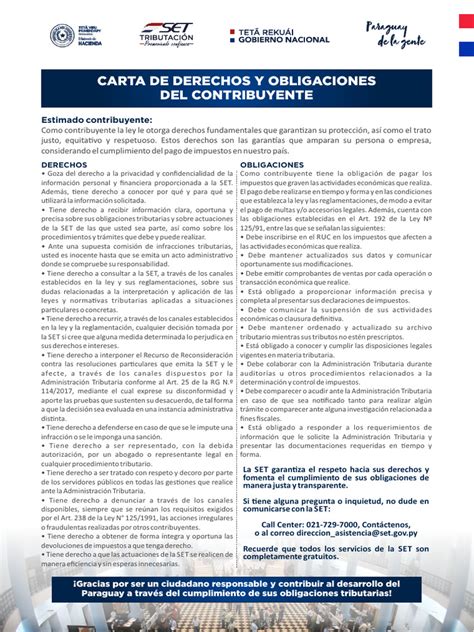 Carta De Derechos Y Obligaciones Del Contribuyente Descargar Gratis Pdf Impuestos Justicia