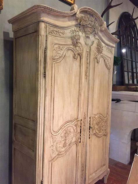 19th Century French Painted Armoire At 1stdibs