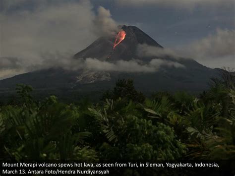 Ppt Indonesias Mount Merapi Erupts Spews Clouds Of Ash Powerpoint