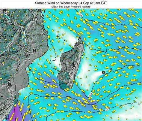 Mauritius Surface Wind On Wednesday Aug At Am Eat