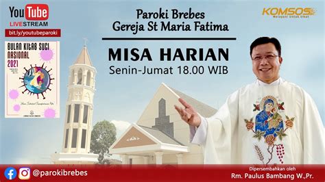 Misa Harian Rabu 29 September 2021 YouTube