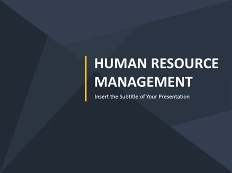 Human Resource Cover Page 05 Human Resource Management Templates