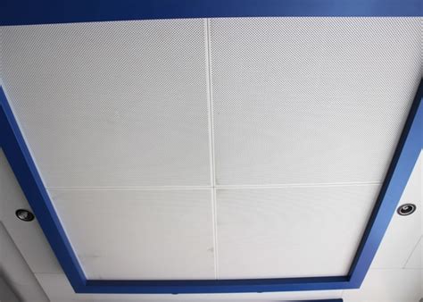 Fireproof Colored Perforated Aluminum Ceiling Panels Commercial Drop