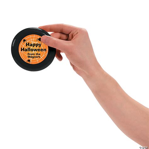 Bulk 72 Pc Mini Personalized Halloween Flying Discs Oriental Trading