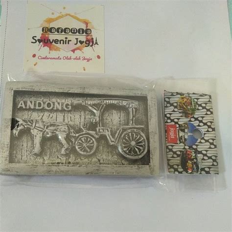Jual Magnet Jogja Tempelan Kulkas Klasik Andong Souvenir Indonesia