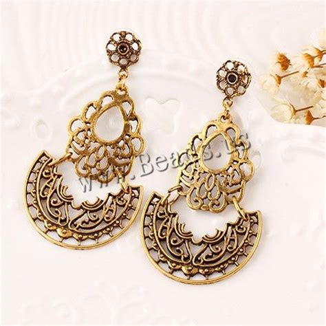 Zinc Alloy Drop Earring With Rubber Earnut Stainless Steel Post Pin