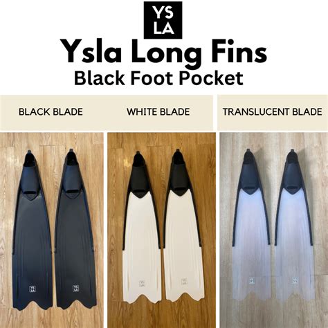 Wave Ysla Freedive And Spearfishing Long Freediving Fins Black Foot Po