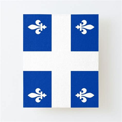 Quebec Flag Mounted Print For Sale By Zuen