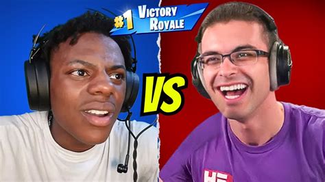 When Streamers 1v1 Each Other In Fortnite Nick Eh 30 Vs IShowSpeed