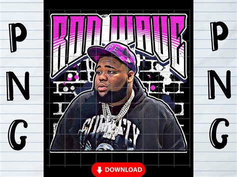 Rod Wave Rapper Sublimation PNG Rod Wave Design Png Rod Wave Png