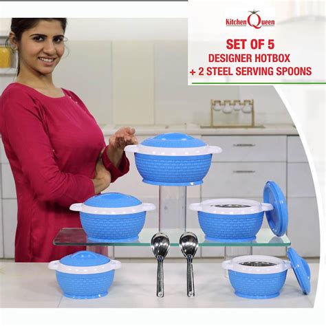 Buy Designer Steel Insulated Hot Box Steel Serving Spoon Online At Best Price In India On