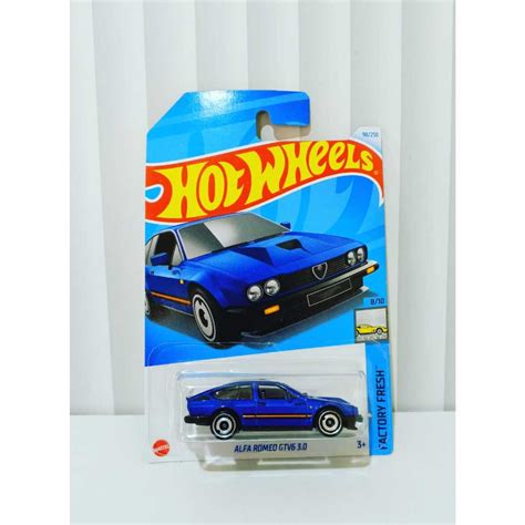 HOTWHEELS ALFA HOT WHEELS 風火輪風火輪阿爾法羅密歐 GTV6 3 0 藍色 蝦皮購物